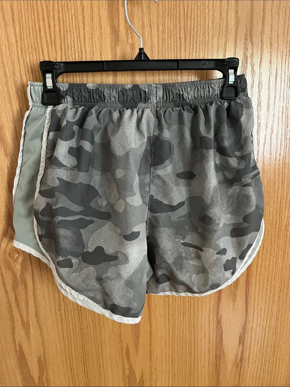 Women'sNike Light Green Camo Dri-Fit Shorts